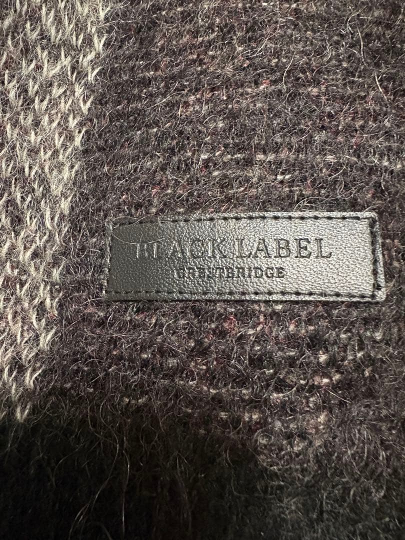 BLACK LABEL CRESTBRIDGE チェック柄モヘヤニット