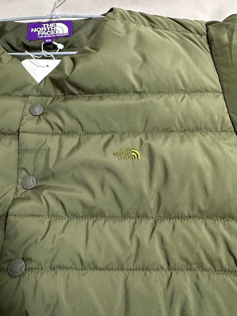 THE NORTH FACE WS ダウンカーディガン　オリーブグリーン