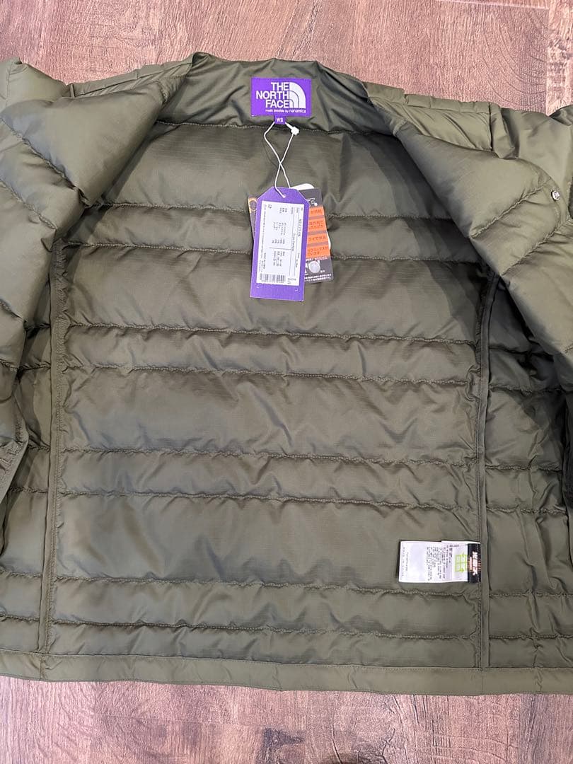 THE NORTH FACE WS ダウンカーディガン　オリーブグリーン