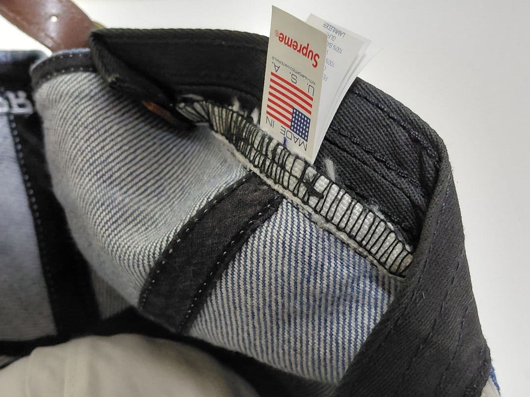 Supreme　2-Tone　S Logo　6-Panel　ウォッシュド デニム