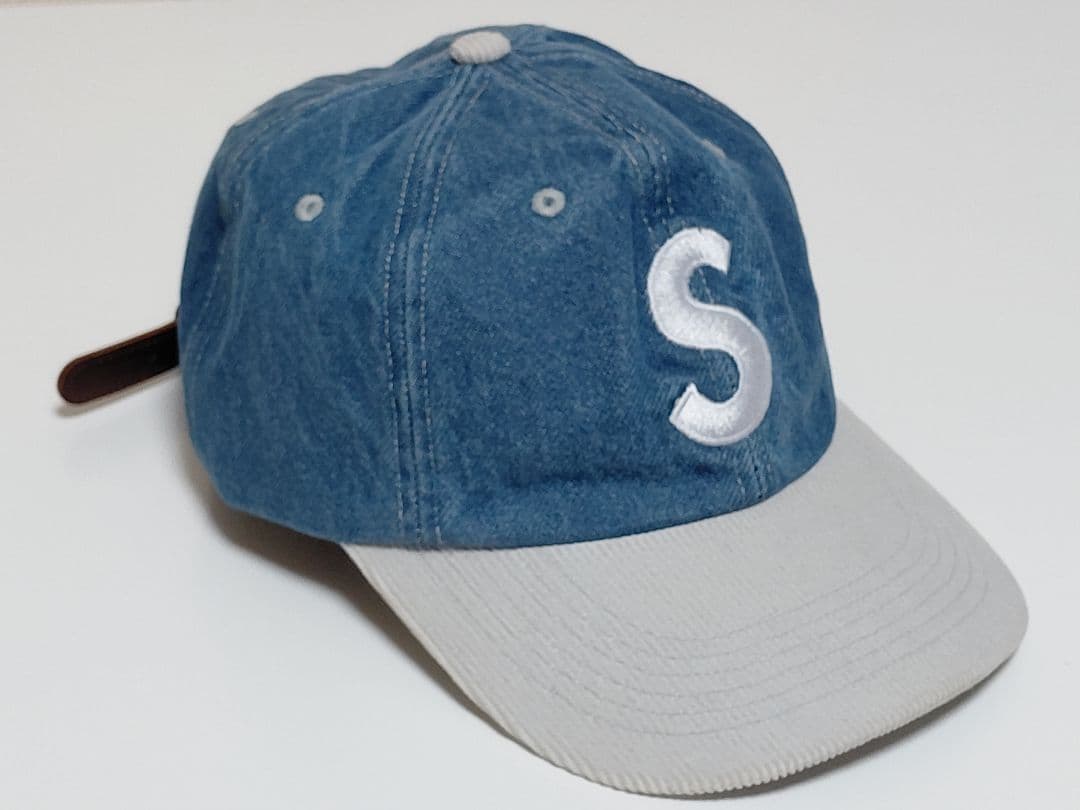 Supreme　2-Tone　S Logo　6-Panel　ウォッシュド デニム