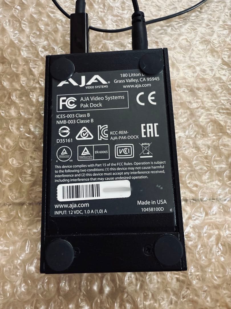 その他 AJA Pak Dock USB 3.0 Thunderbolt KiPro