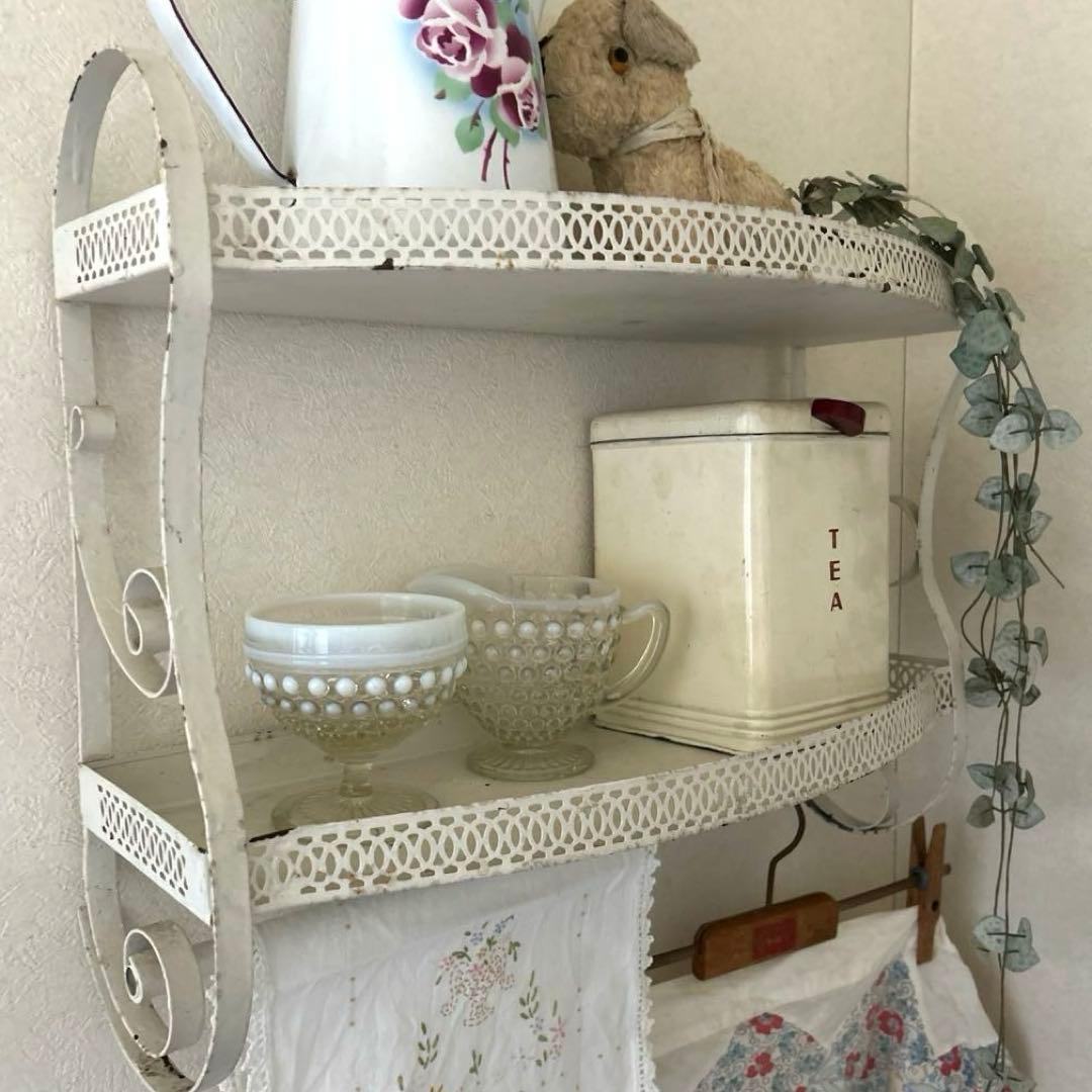 アンティーク　アイアンシェルフ