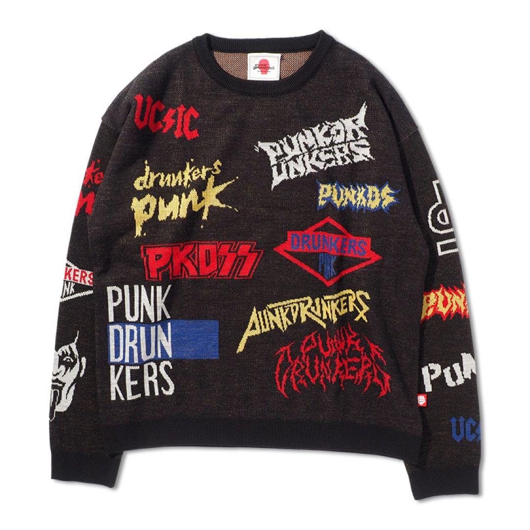 ロゴいろいろニット PUNKDRUNKERS