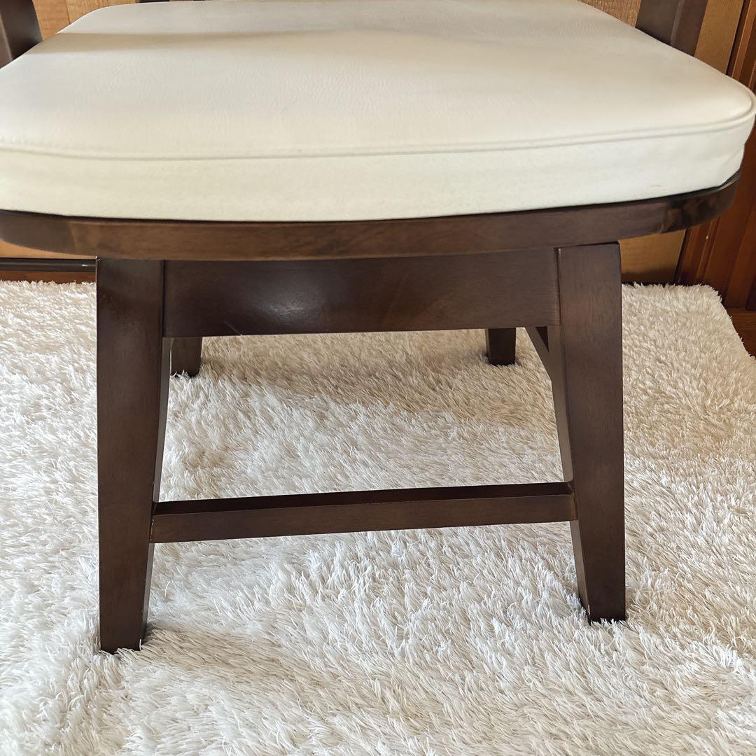 美品】ダイニングチェア アームチェア 木製 ウッド チェア 椅子 回転 イス