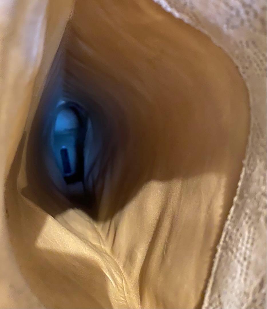 ルイ・ヴィトン　マヒナ　ロングブーツ　スエード　ベージュ　イタリア製