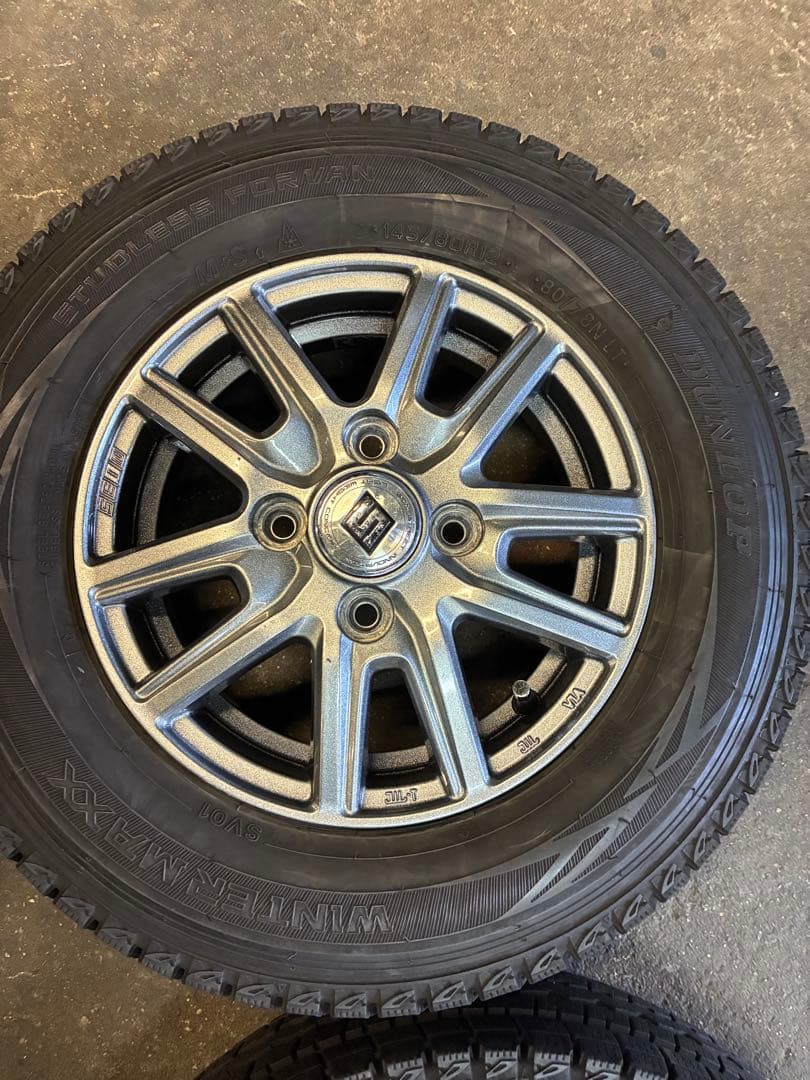 145/80R12LTスタッドレスセット❗️