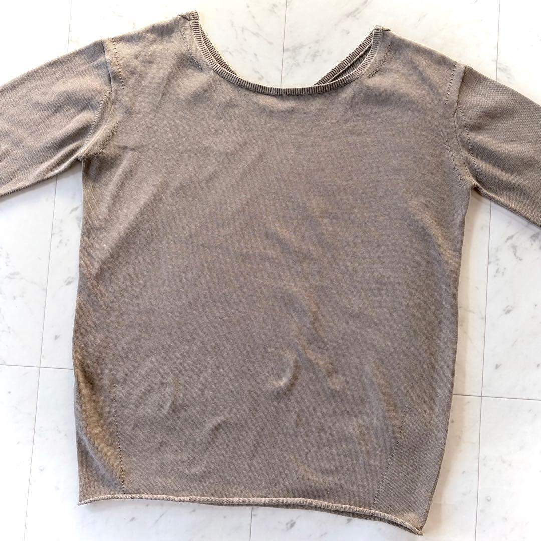 ドゥーズィエムクラス 洗える コットンニットプルオーバー 春ニット ゆったり