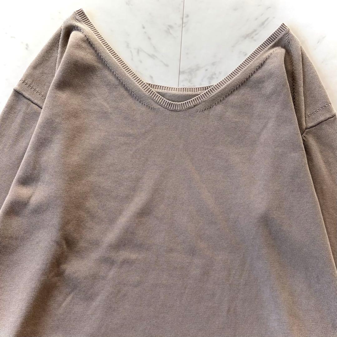 ドゥーズィエムクラス 洗える コットンニットプルオーバー 春ニット ゆったり