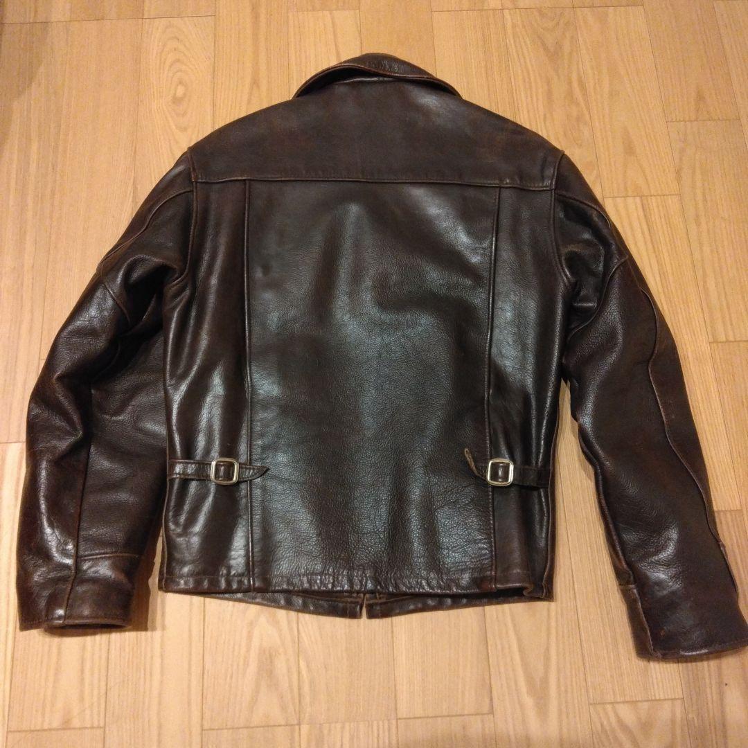 SCHOTT 659　シングルライダース　トラッカーズ　サイズ36　赤茶色系