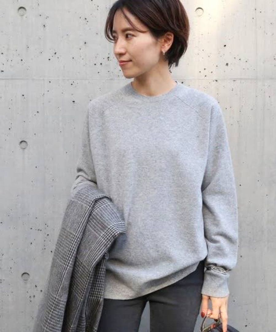 【極美品】ドゥーズィエムクラス　CAPRIクルーネックプルオーバー　グレー