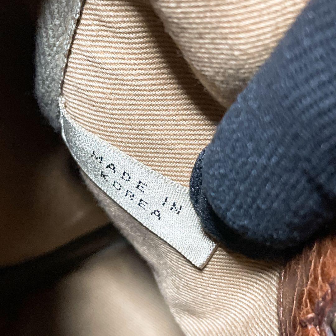 RALPH LAUREN ラルフローレン ボストンバッグ ブラウン シボ革