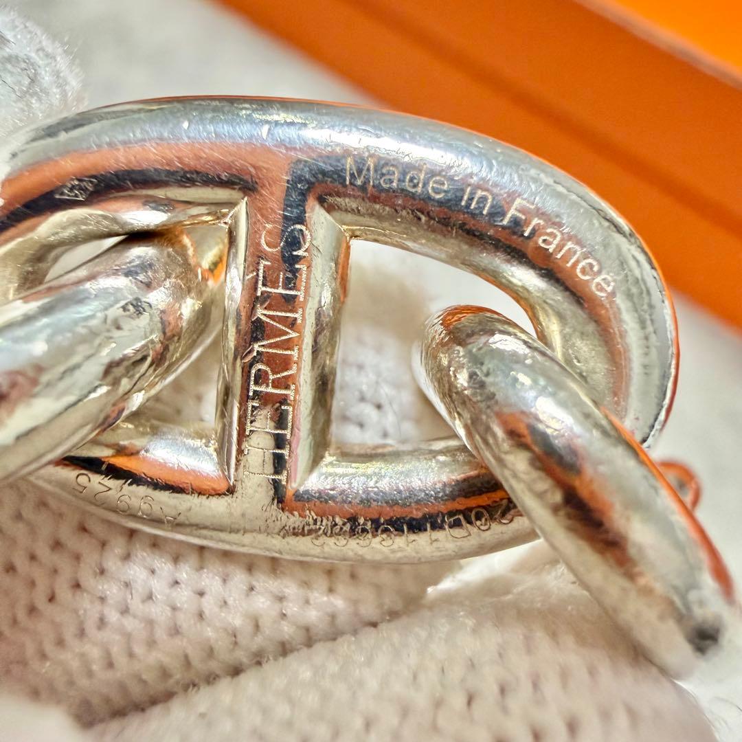 エルメス シェーヌダンクル 925 TGM 12コマ ブレスレット 箱付き