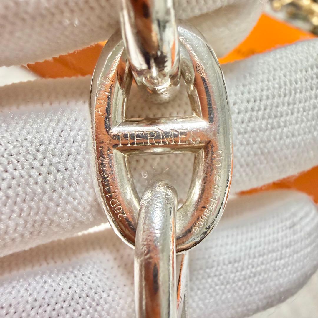 エルメス シェーヌダンクル 925 TGM 12コマ ブレスレット 箱付き