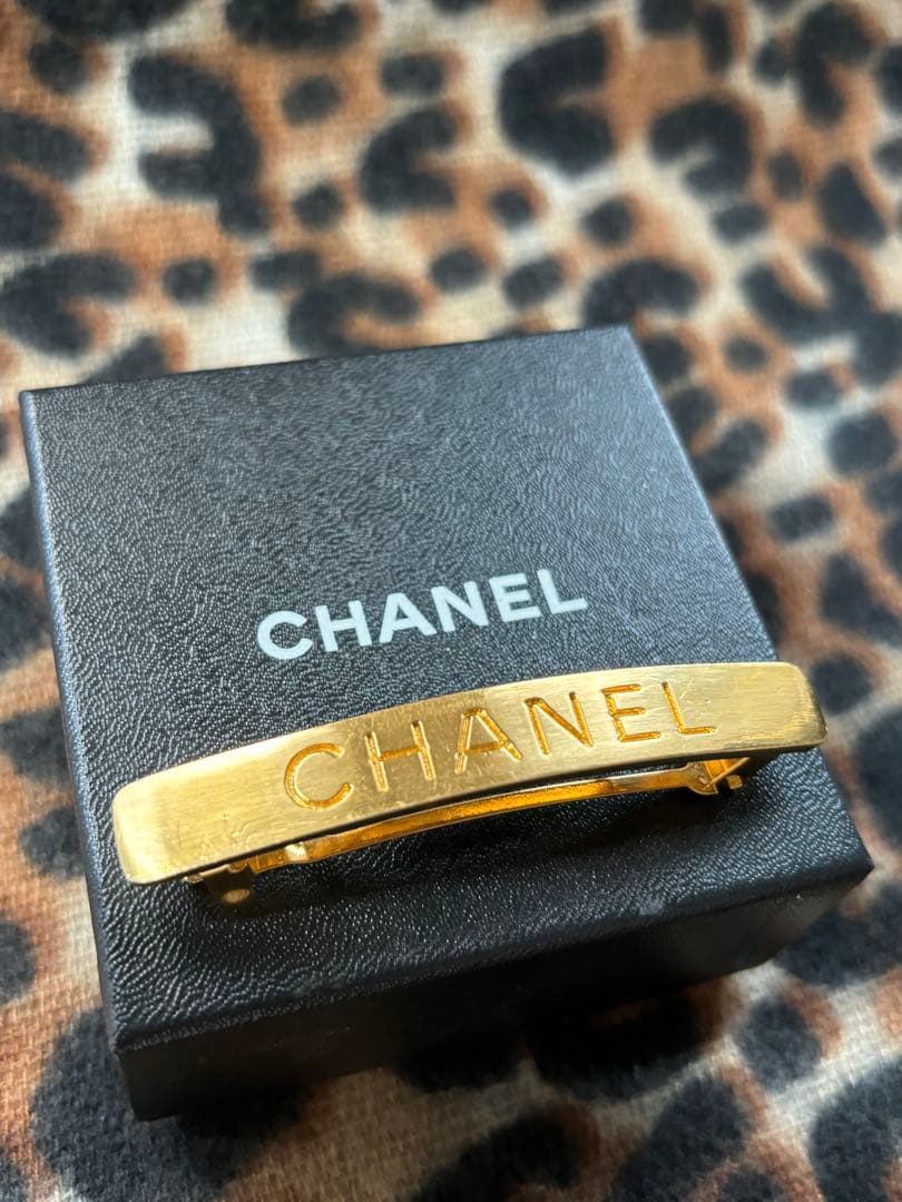 ヴィンテージ　シャネル　バレッタ　97P ゴールド