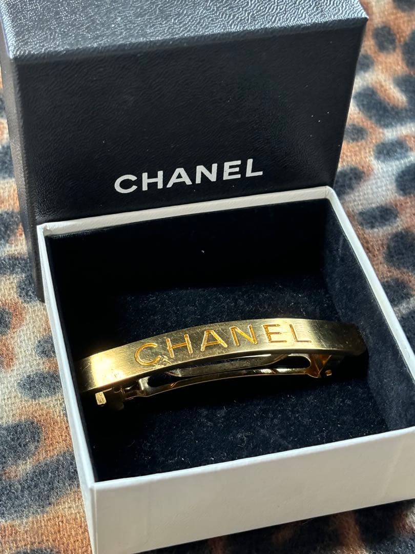 ヴィンテージ　シャネル　バレッタ　97P ゴールド