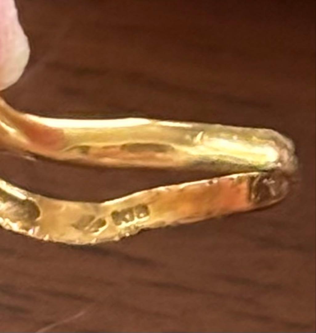 ルビーダイヤ18Kリング　指輪