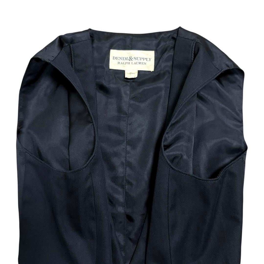 DENIM&SUPPLY RALPH LAUREN ベスト　ジレ　金ボタン　襟付