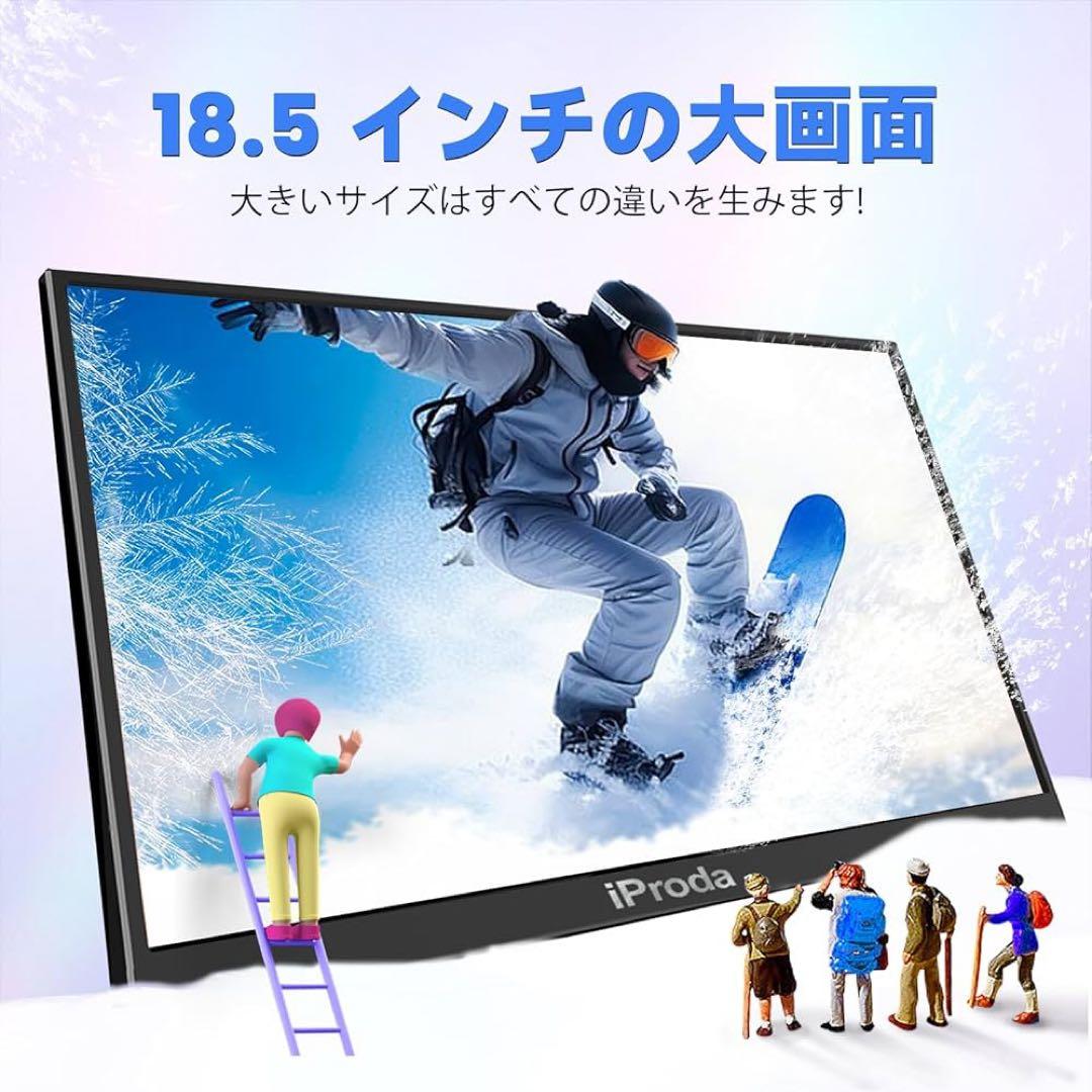iProda 18.5インチポータブルモニターFHDディスプレイ本体新品未使用