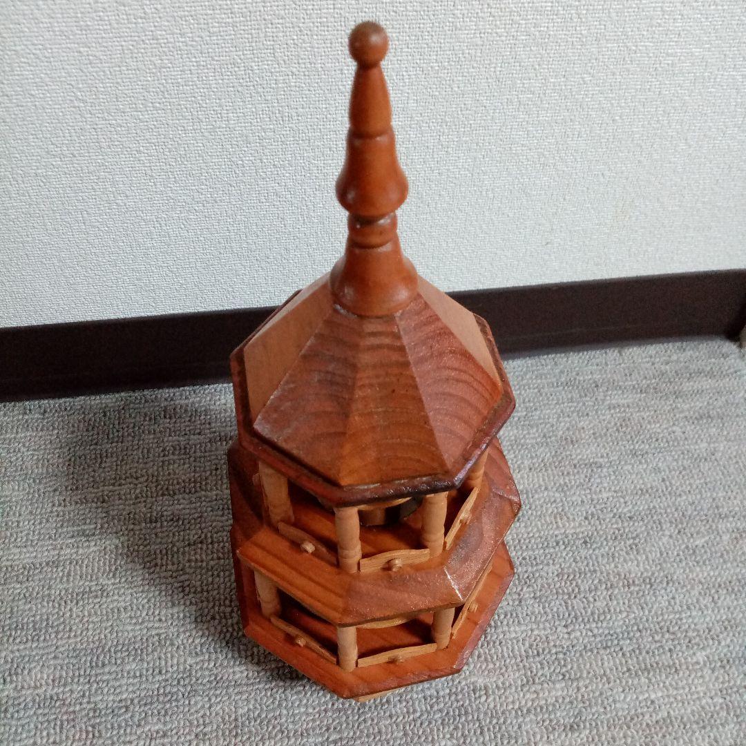 ドイツ製　くるみ割り人形&オルゴールツリー（木製、回転式）