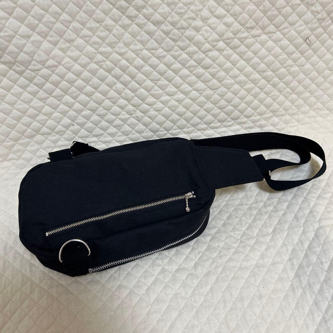 ミナペルホネン　BOXタイプボディバッグ　rosyブルーグリーン　ハンドメイド