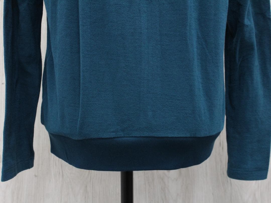 ▲エルメス HERMES コットン パイルブルゾン ジップアップ ターコイズ