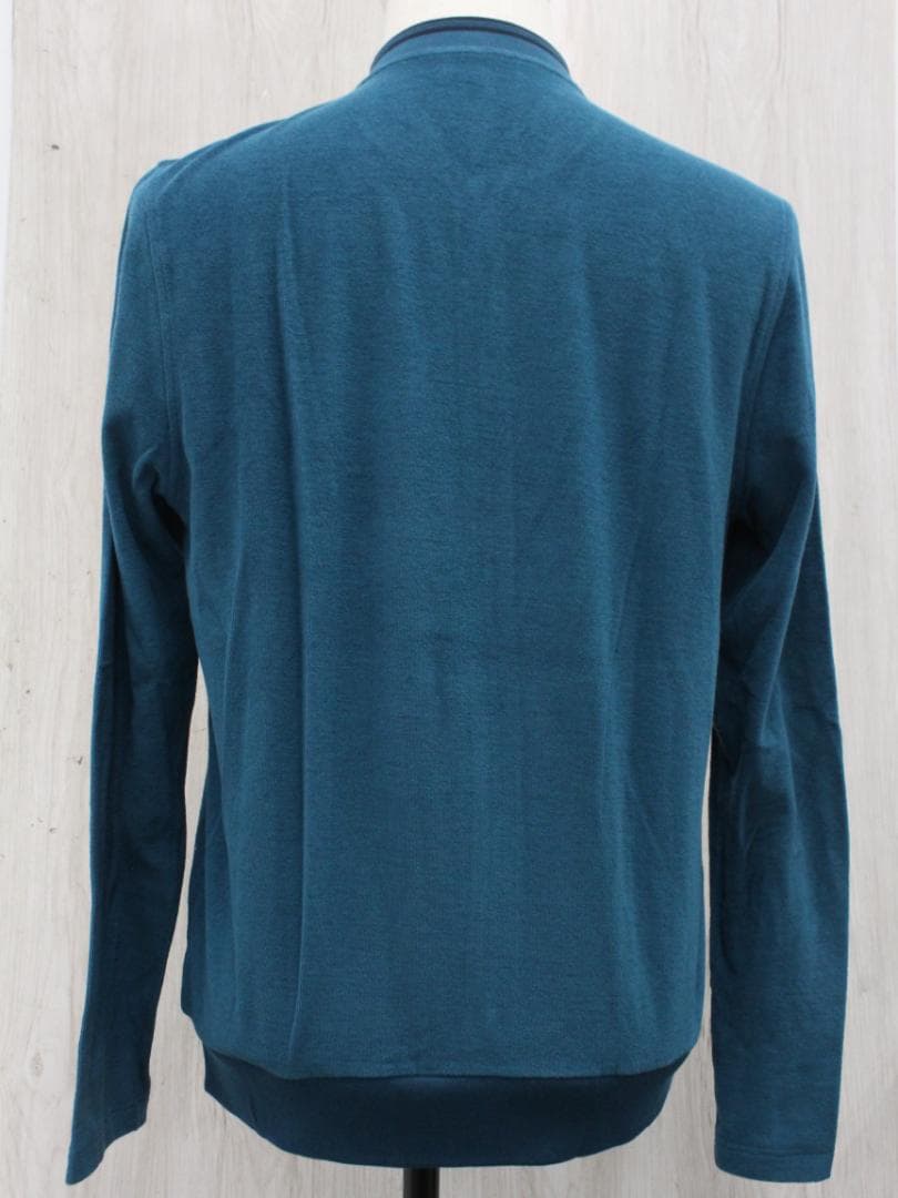 ▲エルメス HERMES コットン パイルブルゾン ジップアップ ターコイズ