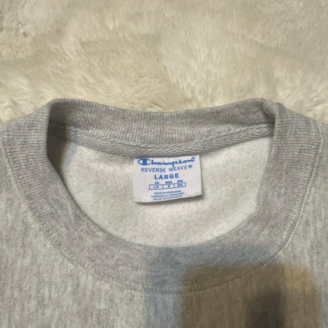 【美品】チャンピオン リバースウィーブ オハイオステート　刺繍ロゴ　Lサイズ