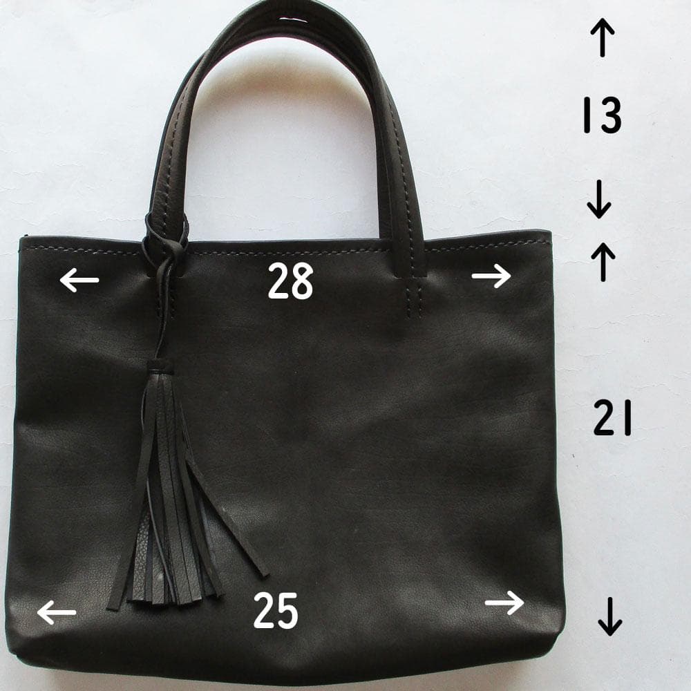 美しい艶へエイジングするフルグレイン　ミニレザートートバッグ　山羊ヌメ　ゴルフ