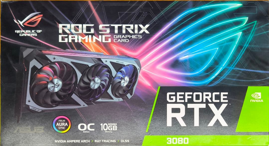 グラフィックボード・グラボ・ビデオカード RTX3080 ROG STRIX GAMING GRAPHICSCARD