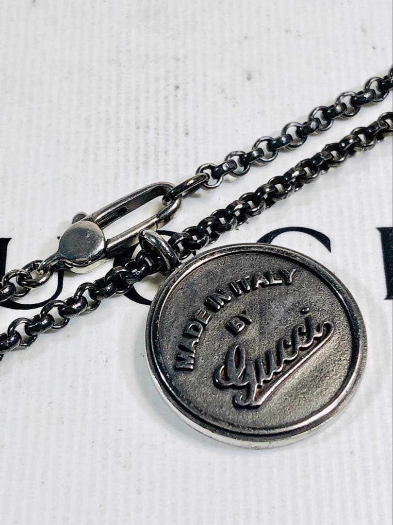 【美品】GUCCI  ネックレス 男女兼用　SV925 細美武士