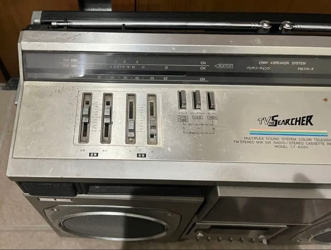 SHARP カセットデッキ　ラジオ　CT-6001