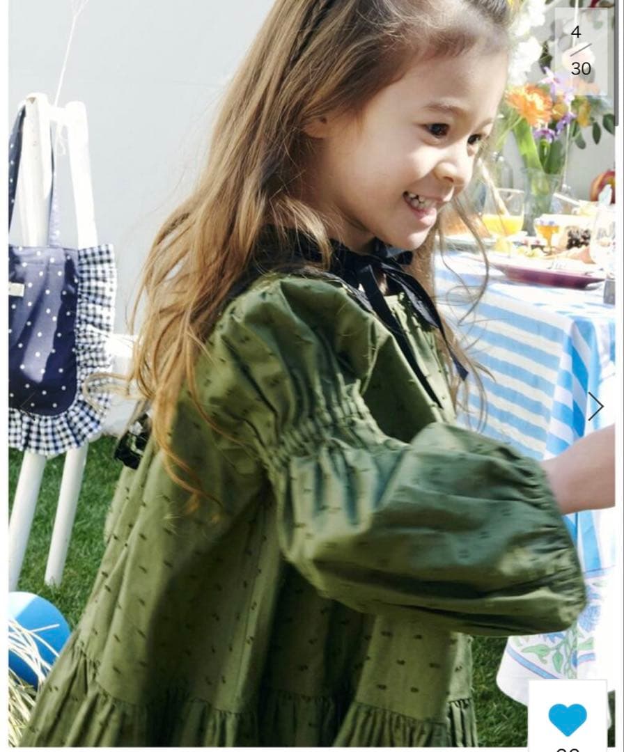 【Uhr】ドットミニドレス(80サイズ)