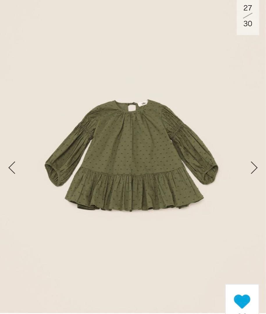 【Uhr】ドットミニドレス(80サイズ)