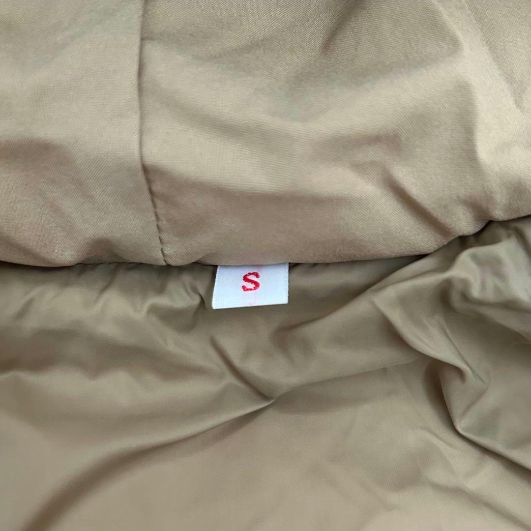 極美品 ダントン フード付き ミドル ダウン ジャケット Sサイズ ベージュ