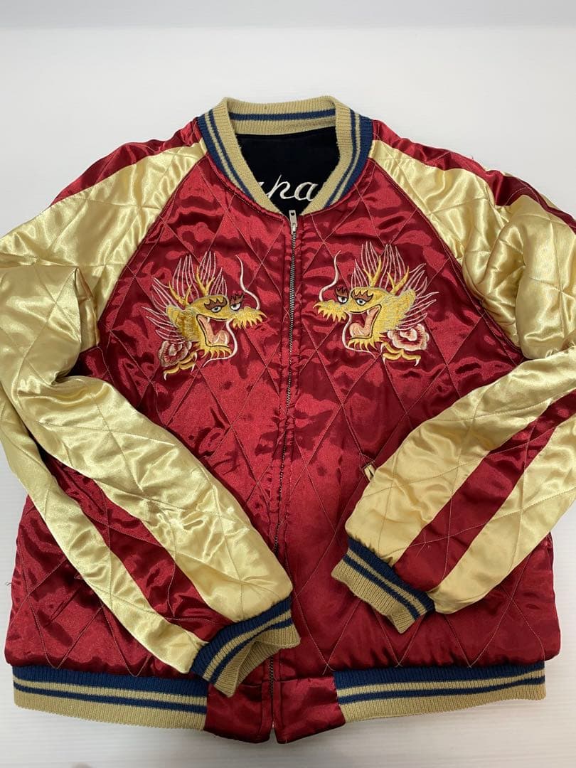 knmen129-0702 テーラー東洋　リバーシブルスカジャン　L