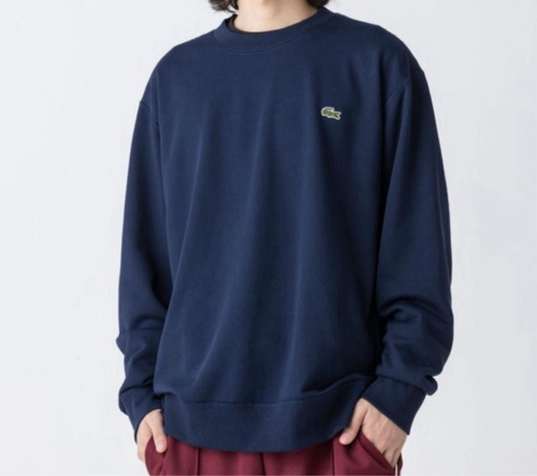 【新品】ラコステ　プレミアムスウェットクルーネック トレーナー　ホワイトM