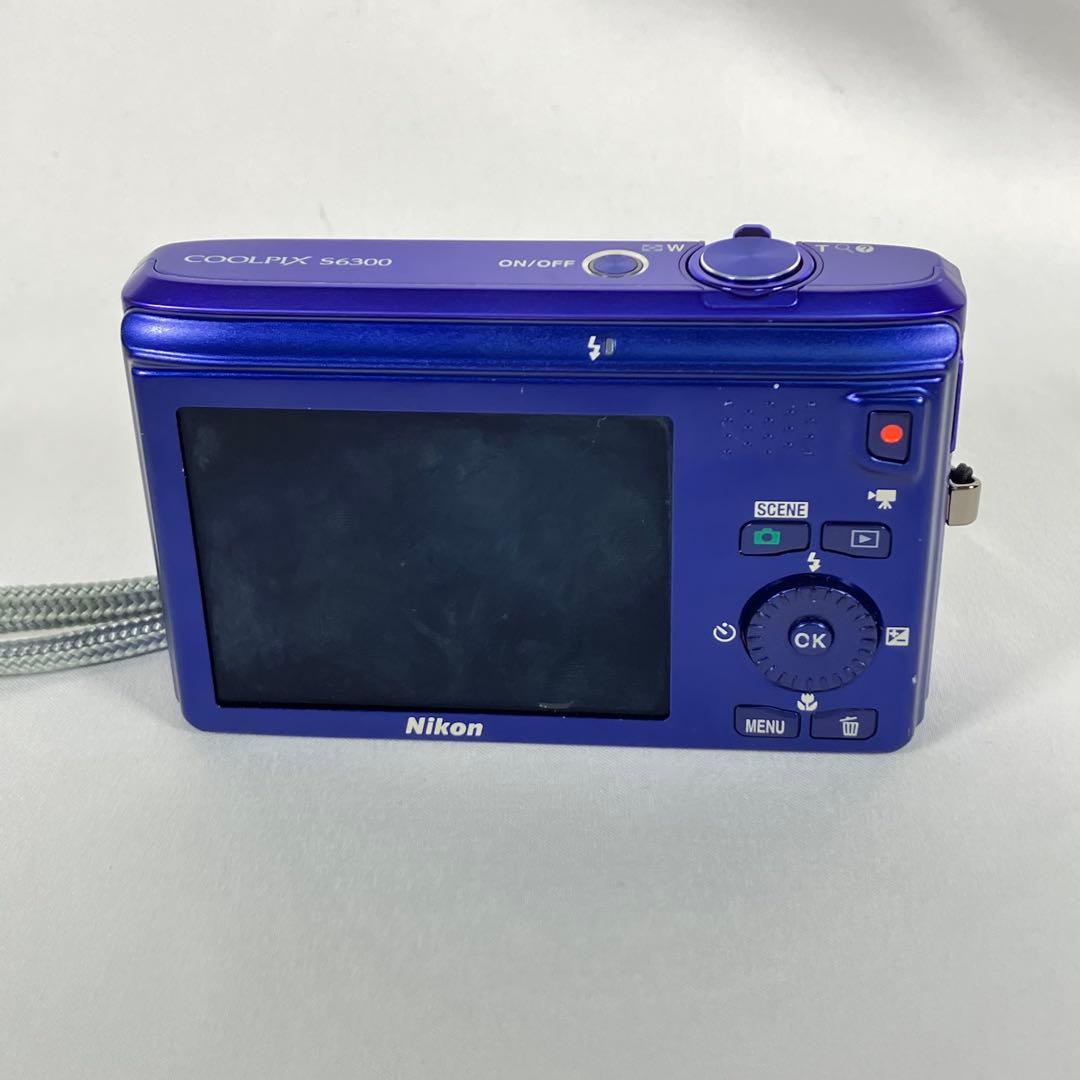 【動作確認済】Nikon COOLPIX S6300 ブルー デジカメ