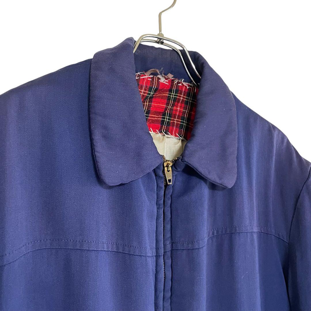 50s ウールギャバジン ジャケット ナス紺 襤褸 L相当 Conmatic