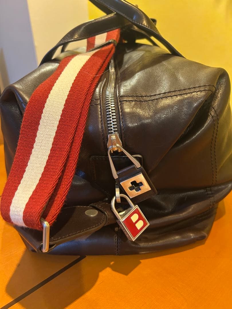 BALLY ダークブラウン ボストンバッグ#BALLY#バッグ