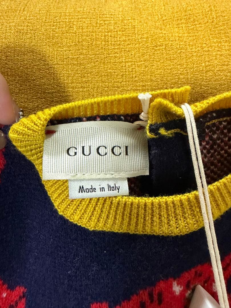 M*A様 GUCCI ライオン柄ロンパース・帽子セット