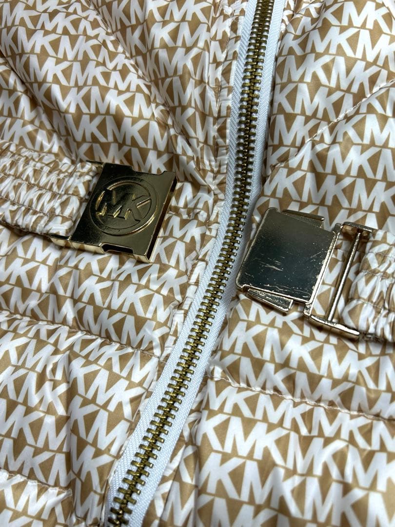 MICHAELKORS ダウンジャケット　ファー付き　ベルト付き