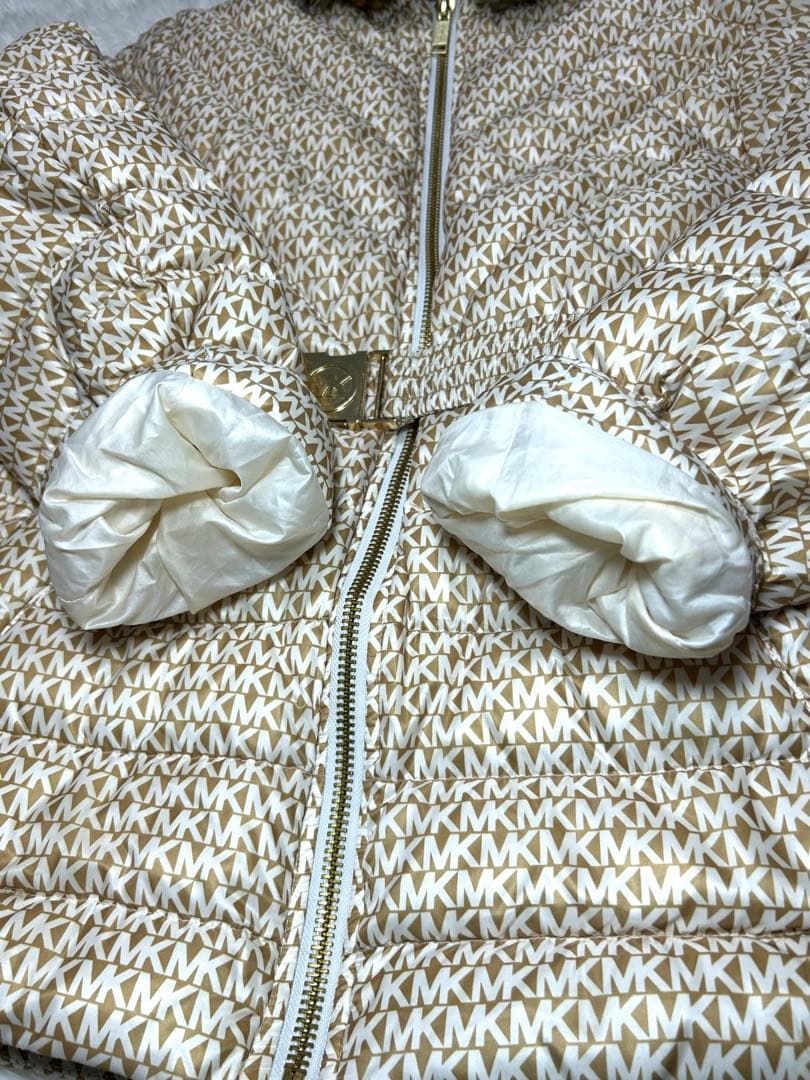 MICHAELKORS ダウンジャケット　ファー付き　ベルト付き