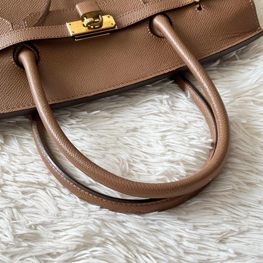 未使用級✨SOMES SADDLE ソメスサドル　ハンドバッグ　ブラウン　レザー