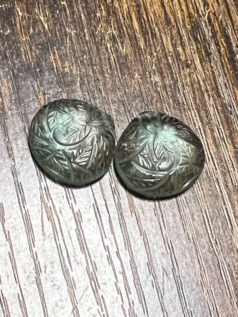 ポメころび❣️ カービング　フープイヤリング