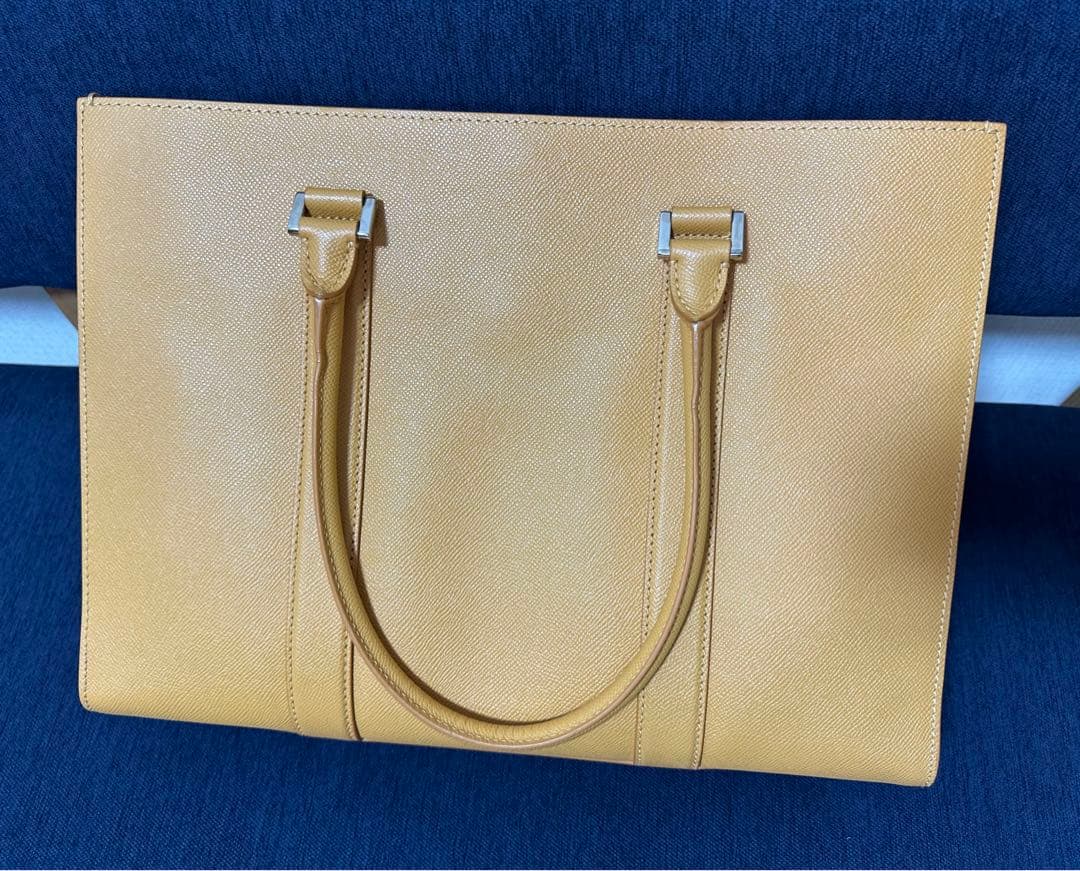 BVLGARI メンズ トートバッグ ビジネスバッグ ベージュ　保存袋あり