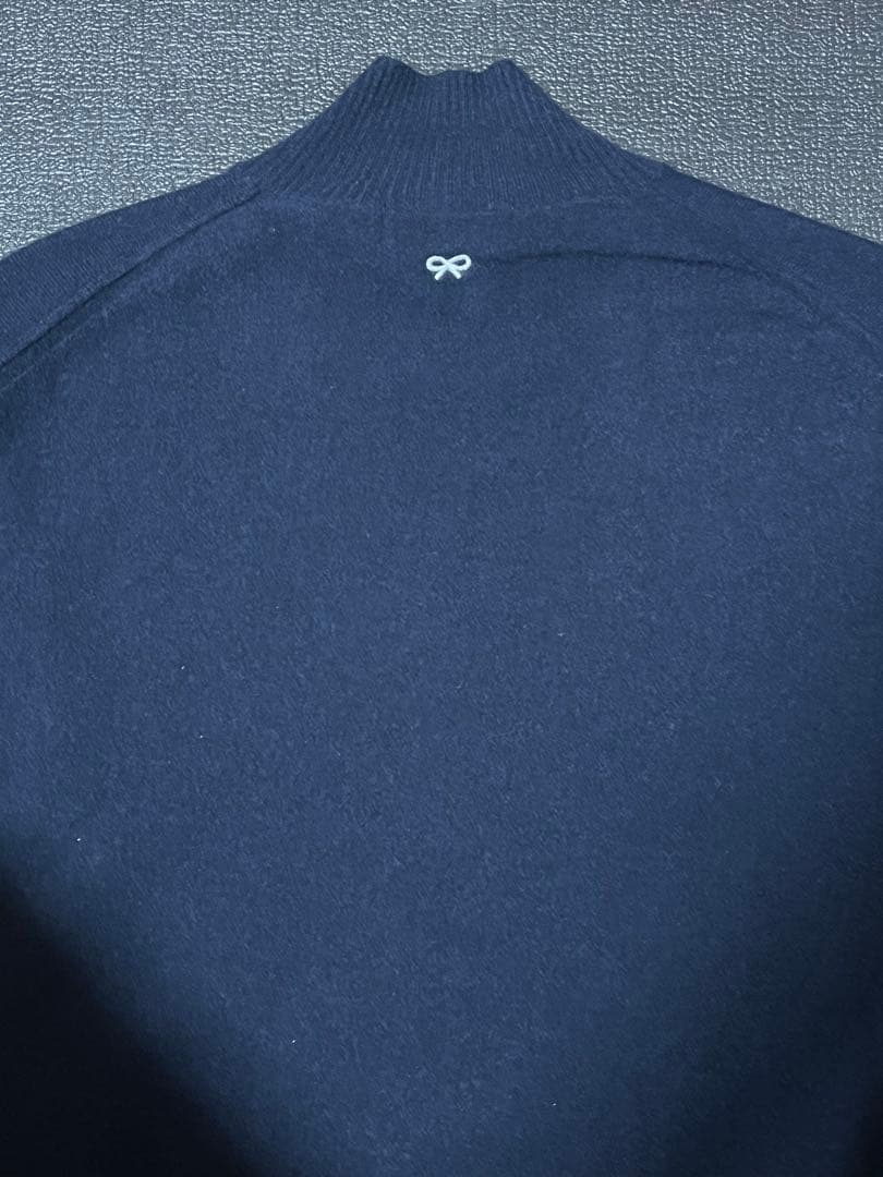 ユニクロ×アニヤハインドマーチ カシミヤハイネックセーター ネイビーXL