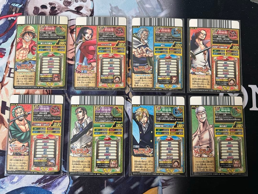 絶版 ワンピーストレジャーワールド TW5-54~TW5-61 HR 覇気 8枚