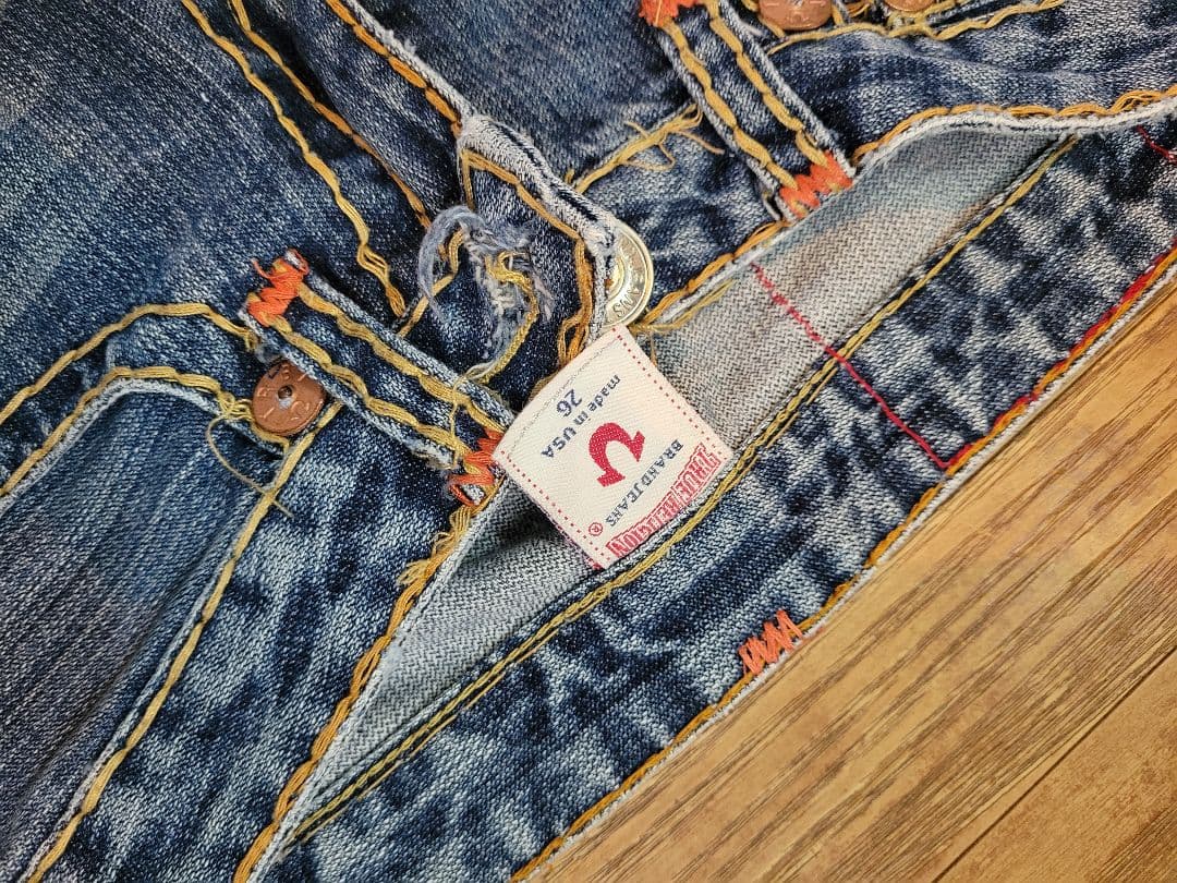 トゥルーレリジョンTrueReligionブーツカットベルボトムフレアデニム26