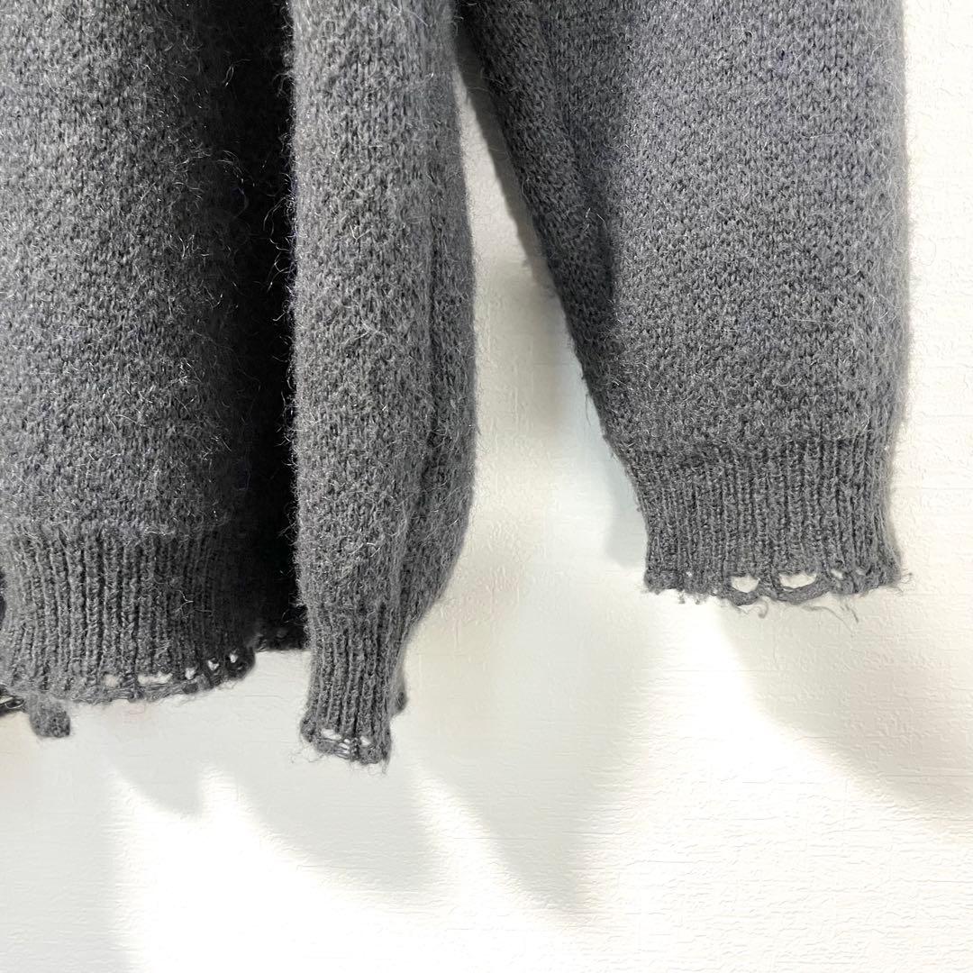 emary モヘア混 ニット ダメージ加工